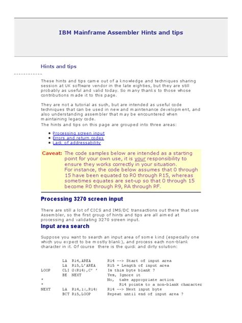 Image result for Mainframe Assembler Tutorial