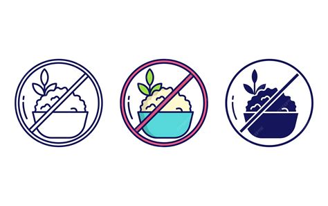 Premium Vector | Avoid rice icon