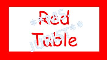 Image result for Color Table Card