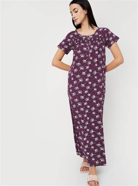 Buy Women Floral Printed Nightgown Online at just Rs. 899.0 ...