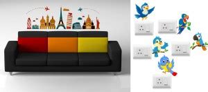 Walltech 15.24 cm destinations Twitter bird Switch Board Sticker Self ...