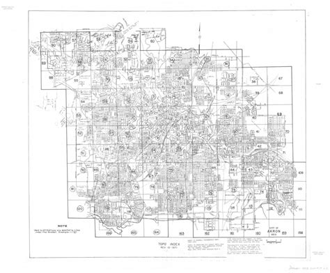 Elevation Map Akron Ohio NYS Contours | Gis
