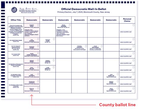 Democracy Voting Ballot