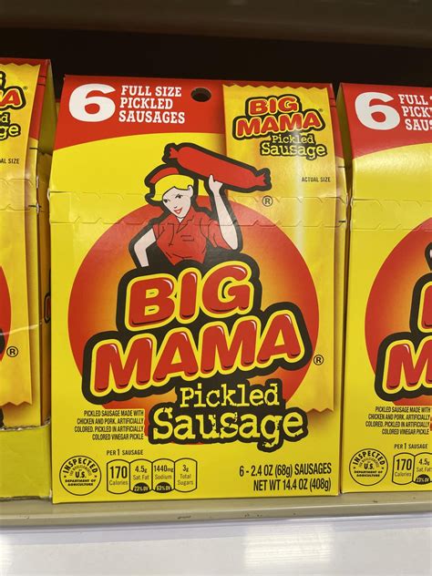 BIG MAMA Pickled Sausage : r/junkfoodfinds