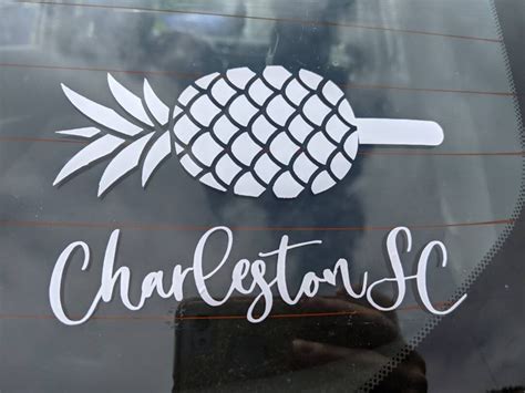 Charleston Pineapple Popsicle Decal Charleston Sticker - Etsy