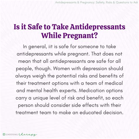 What Is the Safest Antidepressant to Take In Pregnancy? - are there safe antidepressants for pregnancy