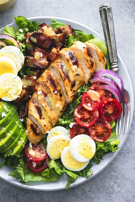 Easy and delicious honey mustard chicken cobb salad is hearty main dish ...