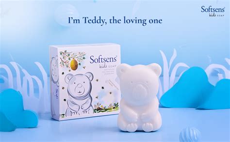 Softsens Kids Teddy Bear Soap| Grade 1| Infused Shea Butter & Milk ...