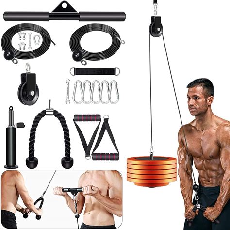 Pulley System Gym Lat Pull Down Machine With 2 Adjustable | Desertcart ...