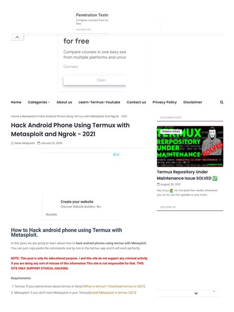 Image result for Hack Android Phone Using Termux