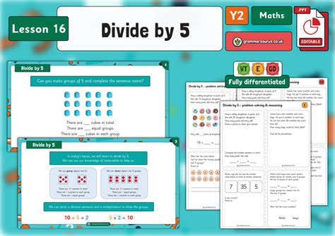 Year 2 Multiplication and Division – Divide by 5 – Lesson 16 ...