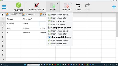 Image result for Jasp Adding Data