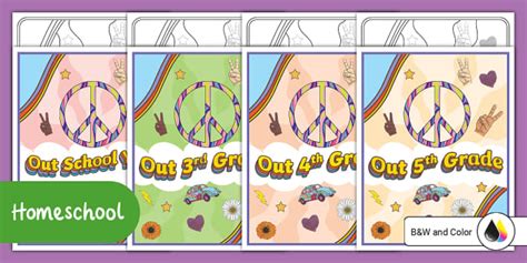 Peace Out School Year Posters for 3rd-5th Grade - Twinkl