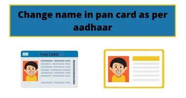 How to Change name in PAN card as per aadhaar online