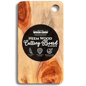 Buy Wood Chop - Neem Wood Chopping/Cutting Board - Anti-Bacterial ...
