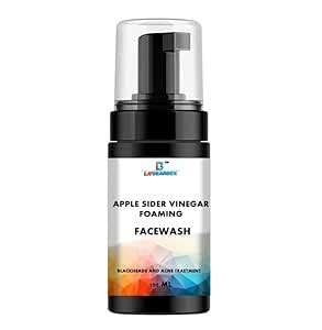 LA'BEARDEX Apple Cider Vinegar Foaming Face Wash | Bright & Glowing ...