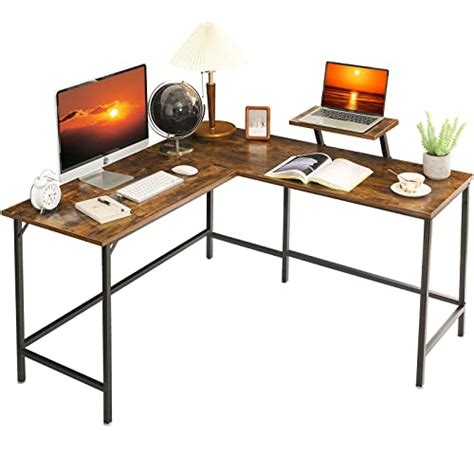 Buy YMYNY L Shaped Computer Desk, Industrial Corner Table for Home ...