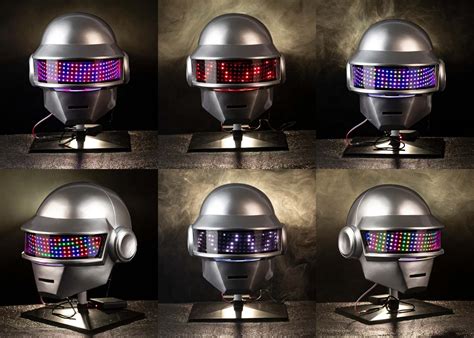 Daft Punk Helmet - Thomas Silver Led Mask - Band Props Replicas