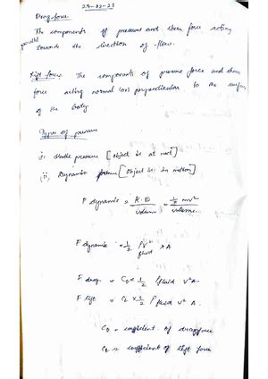 Hm1 - Notes - Nikuradse’s experiment He coated several different size ...
