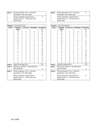 Image result for What Is the Modulo 11 Method for Chack Digit