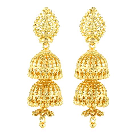 Buy MEENAZ Traditional Temple One Gram Gold Brass Copper South Indian ...