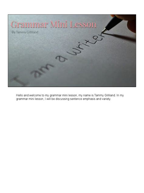 Image result for Grammar Mini-Lessons