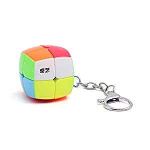 Cubelelo QiYi Mini Pillowed 2x2 Keychain Magic Cube Puzzle : Amazon.in ...