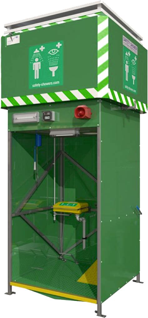 Tank fed safety shower or eyewash