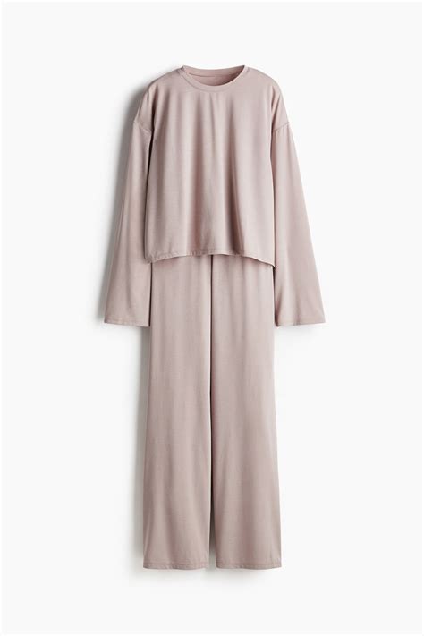 Women's Light mole Viscose-blend pyjamas | H&M IN