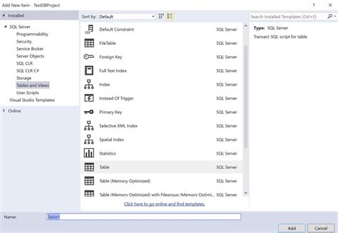 Image result for How to Create a Table Visual Studio