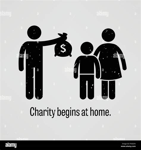 Charity Begins at Home Stock Vector Image & Art - Alamy