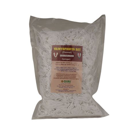Giri - Yajnyopavita Smarta Set| Brahmin Iyengar Poonal | White Thread
