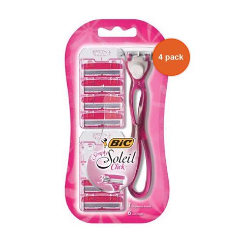 BIC Simply Soleil Click Razor Plus (Pack of 4) : Amazon.in: Health ...