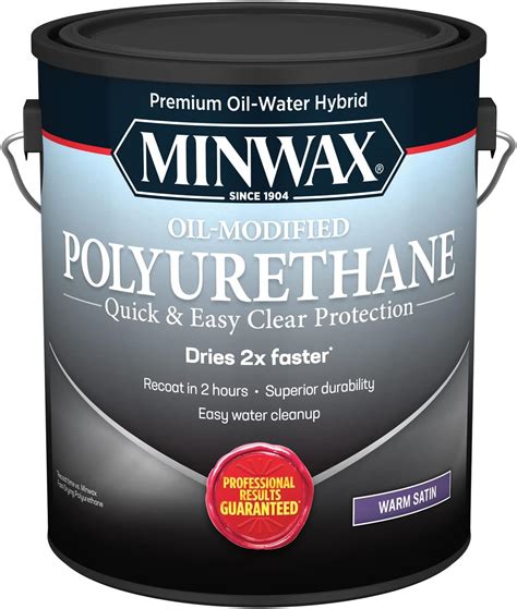 Minwax Water Based, Oil-Modified Polyurethane Protective Wood Finish ...