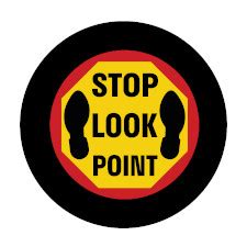 Brady Part: 177697 | GOBO Safety Sign Slides, STOP LOOK POINT - M Size ...