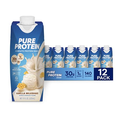 Best by 12/2024---Pure Protein Vanilla Protein Shake, 30g Complete ...