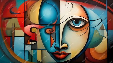 Premium AI Image | pablo picasso abstract painting