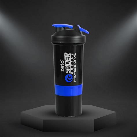 ZETO Ultimate Gym Buddy: Leak-Proof Protein Shaker Set with 2 Extra ...