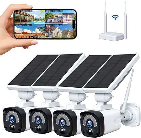 Topiacam Wireless Solar Security Camera Outdoor, Wireless Security ...
