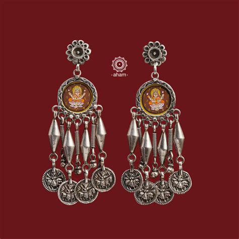 Meena/ Enamel / Handpainted – aham jewellery | handcrafted silver jewellery