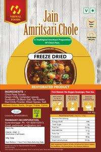 NIRMAL FOODS JAIN AMRITSARI CHOLE X 10 45 g Price in India - Buy NIRMAL ...