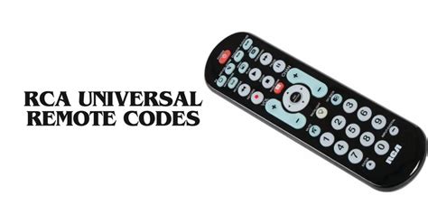 RCA Universal Remote Codes: A Complete Guide for Easy Setup - imocan.com