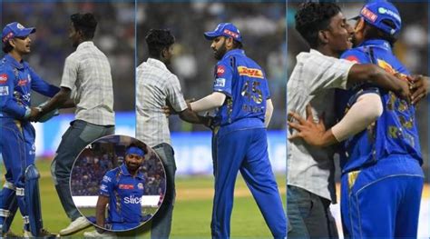 Hardik Pandya booed again; fan breaches security and hugs Rohit Sharma ...