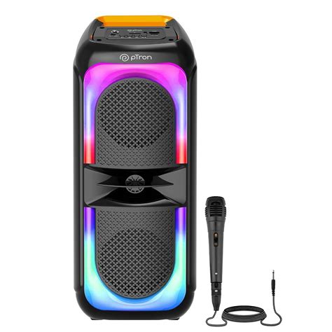 pTron Fusion Beats 40W Karaoke Bluetooth Party Speaker with Loud ...