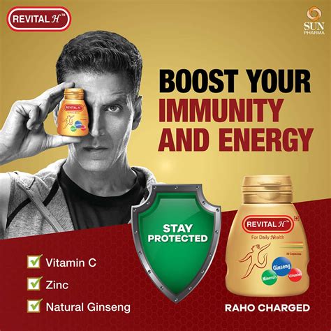 Buy REVITAL H MEN MULTIVITAMIN WITH CALCIUM ZINC & GINSENG FOR IMMUNITY ...
