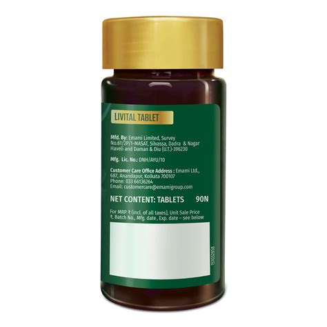 Livital Liver Tablets - For Liver Detox in 2 Months