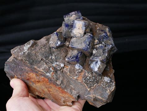 modrý fluorit anglie 18 x 11 x 9 cm. | Aukro