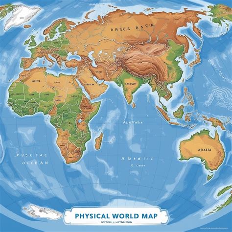 Detailed Physical World Map 的图像结果