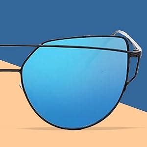 Buy RazMaz Cateye Mirrored Flat Lenses Street Fashion Metal Frame Women ...