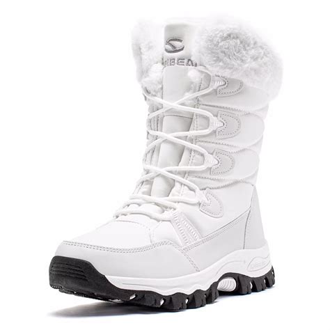 HOBIBEAR Women's Waterproof Snow Boots, Lightweight, Warm, Faux Fur ...